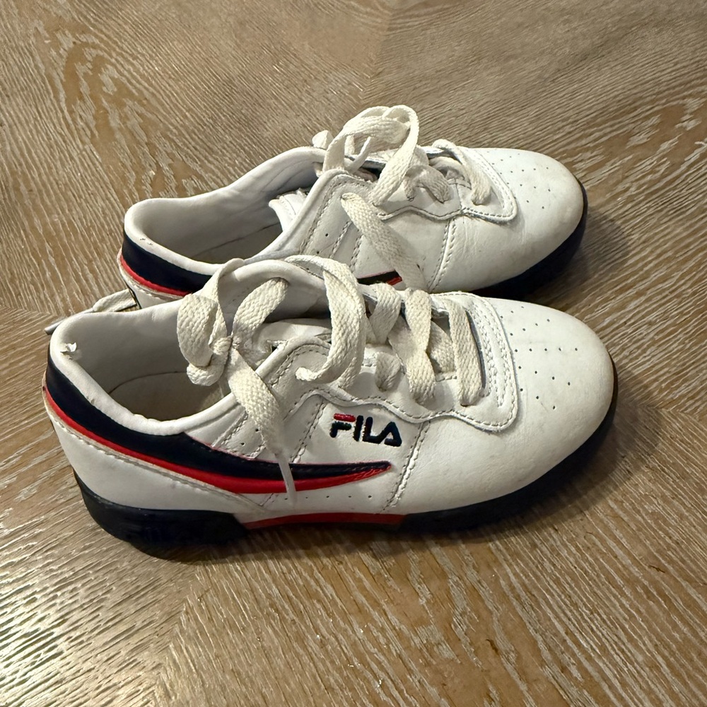 Fila White and Black Sneakers Classic Design